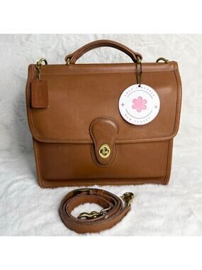 Vintaged Coach Willis 9927 British Tan 1998 Top Handle  Shoulder Bag